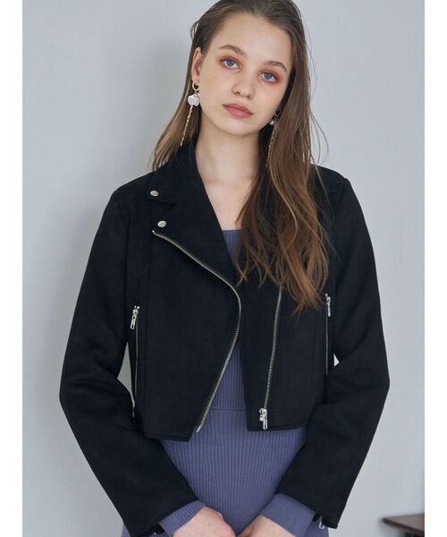 MERCURYDUO(マーキュリーデュオ)の「2WAYラッフルマーメイドニットワンピース(ワンピース・レディース・ブラック/ピンク/チャコールグレー/ブルー・SMALL/MEDIUM)」の17枚目の写真