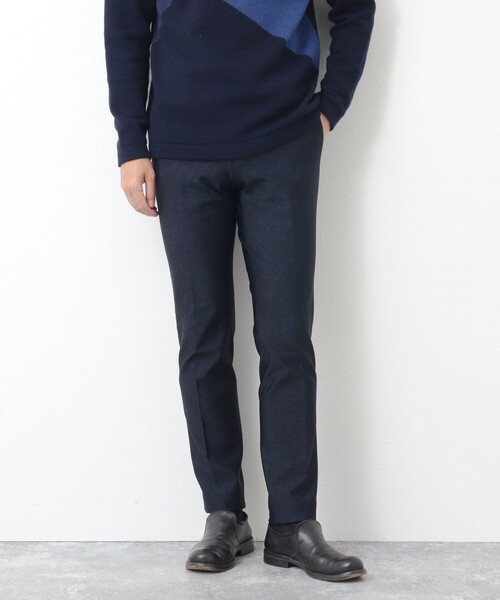 Stutostein Nolley's(シュテットシュタインノーリーズ)の「MODERNFIT WARM PT 裏起毛ストレッチスリムパンツ(その他パンツ・メンズ・ブラック系その他/ブルー系その他・S/L/M)」の1枚目の写真