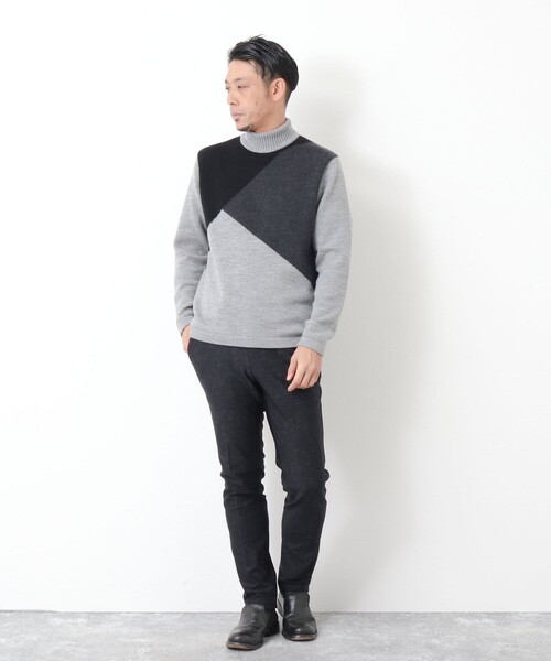 Stutostein Nolley's(シュテットシュタインノーリーズ)の「MODERNFIT WARM PT 裏起毛ストレッチスリムパンツ(その他パンツ・メンズ・ブラック系その他/ブルー系その他・S/L/M)」の7枚目の写真