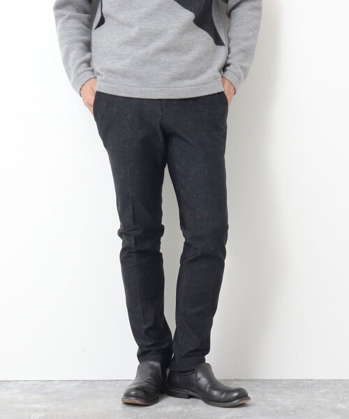 Stutostein Nolley's(シュテットシュタインノーリーズ)の「MODERNFIT WARM PT 裏起毛ストレッチスリムパンツ(その他パンツ・メンズ・ブラック系その他/ブルー系その他・S/L/M)」の5枚目の写真