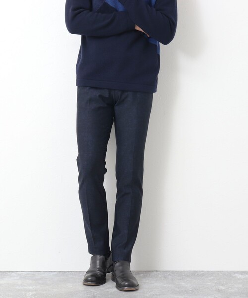 Stutostein Nolley's(シュテットシュタインノーリーズ)の「MODERNFIT WARM PT 裏起毛ストレッチスリムパンツ(その他パンツ・メンズ・ブラック系その他/ブルー系その他・S/L/M)」の4枚目の写真