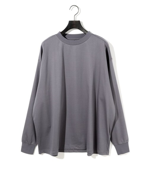 MIDIUMISOLID(ミディウミソリッド)の「MIDIUMISOLID Men’s リラックスロング スリーブ プルオーバー(Tシャツ/カットソー・メンズ・ブラック/グレー・48)」の20枚目の写真