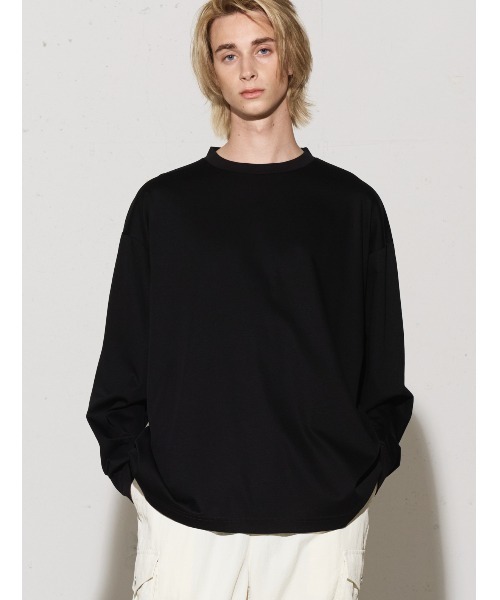 【セール】MIDIUMISOLID Men’s リラックスロング スリーブ プルオーバー（Tシャツ/カットソー）｜MIDIUMISOLID（ミディウミソリッド）