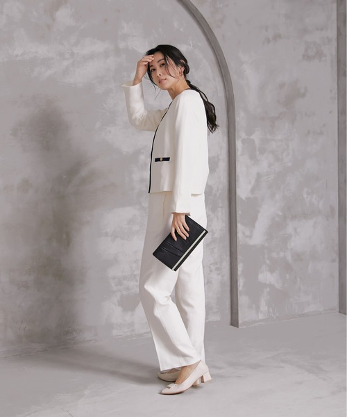 slattgir（スラットジール）の「高身長 バイカラージャケット  