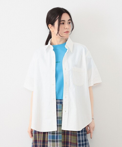 BEAMS BOY(ビームスボーイ)の「ビッグ ボタンダウン ショートスリーブ シャツ(シャツ/ブラウス・レディース・グリーン/ピンク/ホワイト系その他7・ONE SIZE)」の11枚目の写真