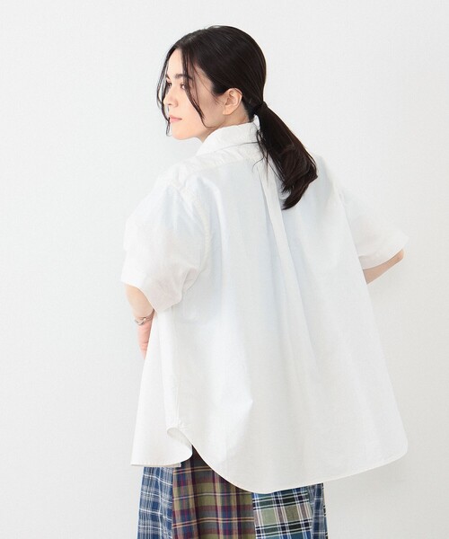BEAMS BOY(ビームスボーイ)の「ビッグ ボタンダウン ショートスリーブ シャツ(シャツ/ブラウス・レディース・グリーン/ピンク/ホワイト系その他7・ONE SIZE)」の13枚目の写真