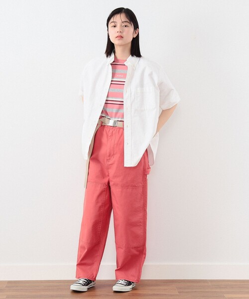BEAMS BOY(ビームスボーイ)の「ビッグ ボタンダウン ショートスリーブ シャツ(シャツ/ブラウス・レディース・グリーン/ピンク/ホワイト系その他7・ONE SIZE)」の14枚目の写真