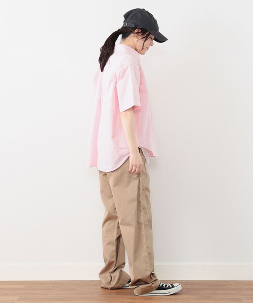 BEAMS BOY(ビームスボーイ)の「ビッグ ボタンダウン ショートスリーブ シャツ(シャツ/ブラウス・レディース・グリーン/ピンク/ホワイト系その他7・ONE SIZE)」の21枚目の写真