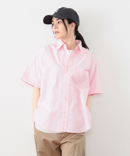 BEAMS BOY(ビームスボーイ)の「ビッグ ボタンダウン ショートスリーブ シャツ(シャツ/ブラウス・レディース・グリーン/ピンク/ホワイト系その他7・ONE SIZE)」の22枚目の写真