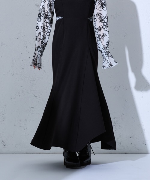 Ellno de Mavie（エルノデメヴィ）の「カットアウトマーメイドワンピース/SETUP対応（ワンピース・レディース・ブラック/ブルー/ブルー系その他・FREE）」の13枚目の写真