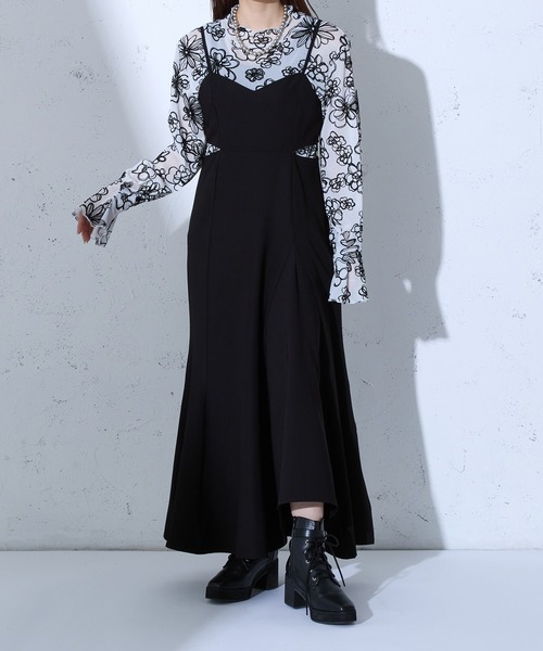 Ellno de Mavie（エルノデメヴィ）の「カットアウトマーメイドワンピース/SETUP対応（ワンピース・レディース・ブラック/ブルー/ブルー系その他・FREE）」の14枚目の写真