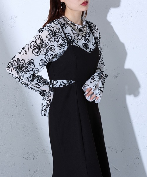 Ellno de Mavie（エルノデメヴィ）の「カットアウトマーメイドワンピース/SETUP対応（ワンピース・レディース・ブラック/ブルー/ブルー系その他・FREE）」の19枚目の写真