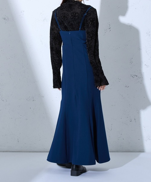 Ellno de Mavie（エルノデメヴィ）の「カットアウトマーメイドワンピース/SETUP対応（ワンピース・レディース・ブラック/ブルー/ブルー系その他・FREE）」の5枚目の写真