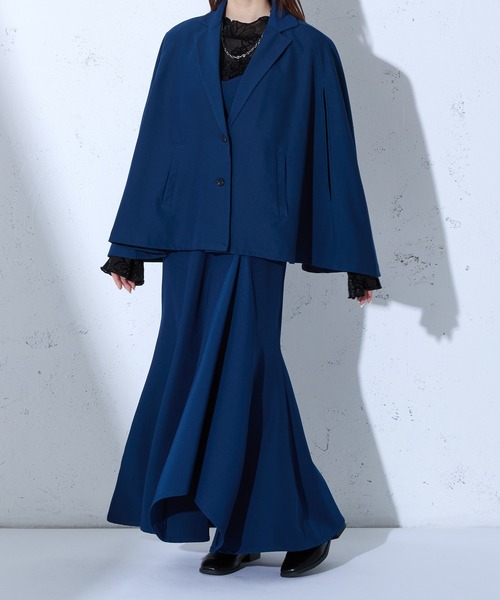 Ellno de Mavie（エルノデメヴィ）の「カットアウトマーメイドワンピース/SETUP対応（ワンピース・レディース・ブラック/ブルー/ブルー系その他・FREE）」の8枚目の写真