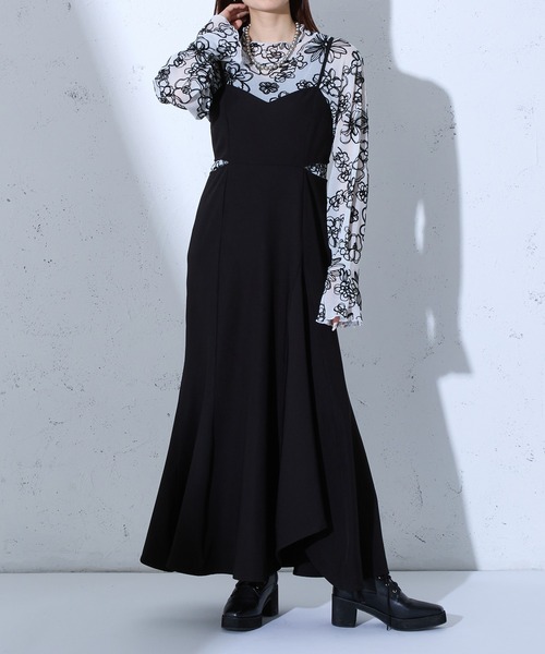 etoll. エトル カットアウトマーメイドドレス ブラック L ✨完売品