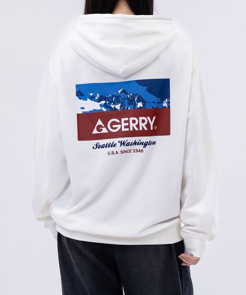 GERRY(ジェリー)の「【ag】〔GERRY/ジェリー〕オールドロゴプリント フーディ(パーカー・メンズ・ネイビー/ダークグレー/アイボリー/アッシュグレー/ブラック/ホワイト・MEDIUM/LARGE/X-LARGE)」の12枚目の写真