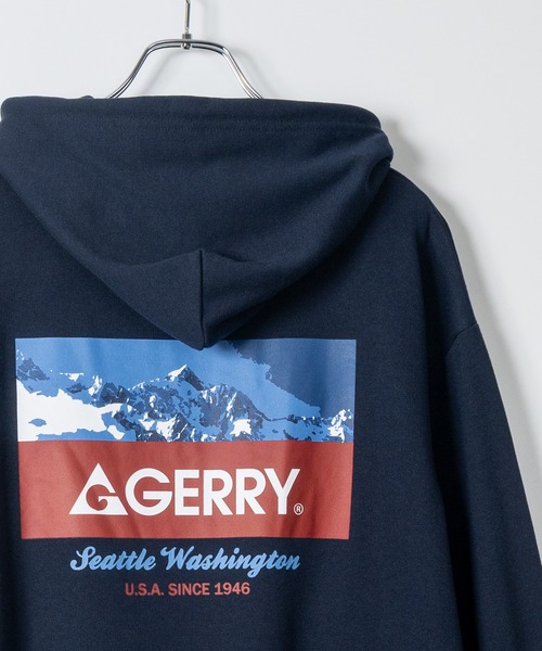 GERRY(ジェリー)の「【ag】〔GERRY/ジェリー〕オールドロゴプリント フーディ(パーカー・メンズ・ネイビー/ダークグレー/アイボリー/アッシュグレー/ブラック/ホワイト・MEDIUM/LARGE/X-LARGE)」の16枚目の写真