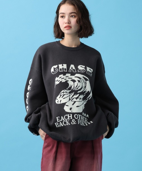 PBLIM（ページボーイリム）の「PBLIM/マッハレーシングニット（ニット/セーター・レディース・オフホワイト/チャコールグレー/ブルー・FREE）」の11枚目の写真