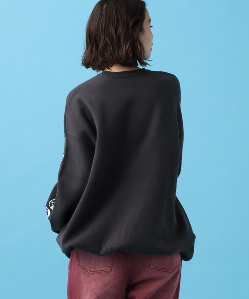 PBLIM（ページボーイリム）の「PBLIM/マッハレーシングニット（ニット/セーター・レディース・オフホワイト/チャコールグレー/ブルー・FREE）」の14枚目の写真