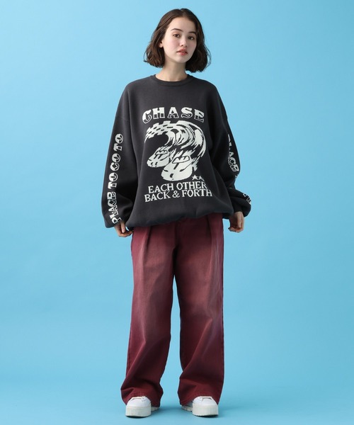 PBLIM（ページボーイリム）の「PBLIM/マッハレーシングニット（ニット/セーター・レディース・オフホワイト/チャコールグレー/ブルー・FREE）」の15枚目の写真