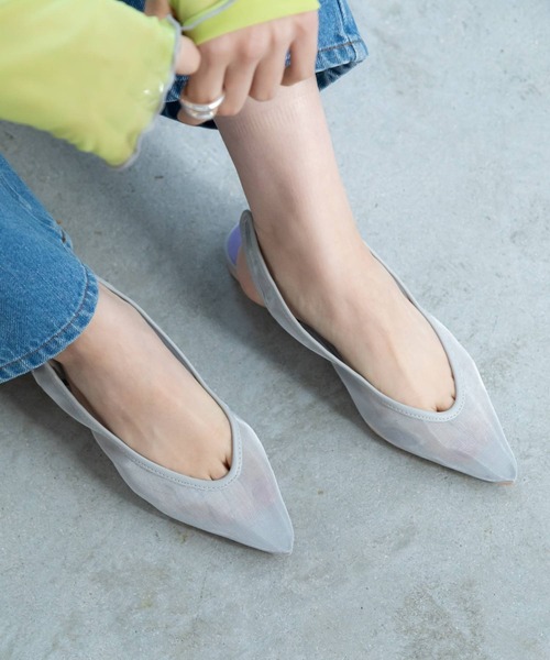 bohmal（ボマール）の「ポインテッドトゥチュールパンプス（パンプス・レディース・ブラック/シルバー・23.5cm/24.0cm/23.0cm/24.5cm）」の6枚目の写真