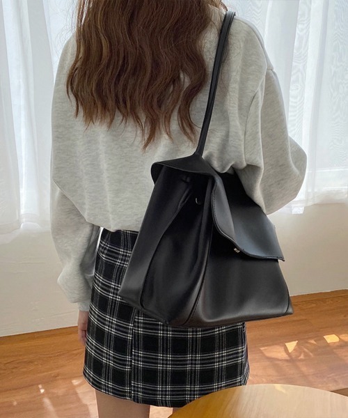 Miniministore(ミニミニストア)の「ワンハンドル トートバッグ 2WAY韓国(トートバッグ・レディース・アイボリー/ブラック/ブラウン/ミント・FREE)」の6枚目の写真