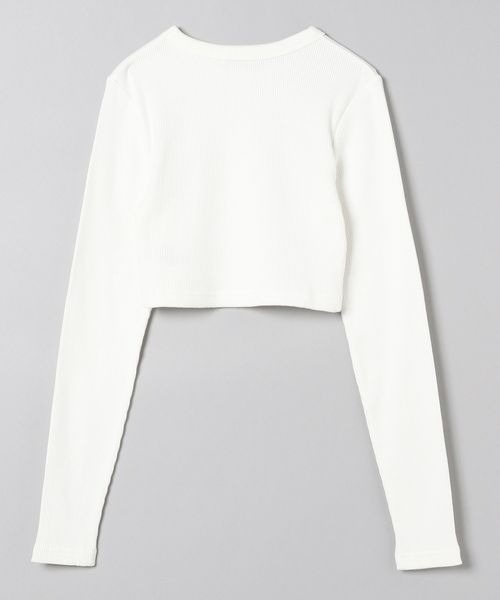 JEANASIS(ジーナシス)の「リブクロップドLS /103375(Tシャツ/カットソー・レディース・ホワイト/ブラック/グレー系その他・FREE)」の12枚目の写真