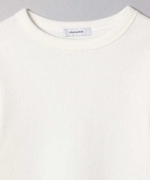 JEANASIS(ジーナシス)の「リブクロップドLS /103375(Tシャツ/カットソー・レディース・ホワイト/ブラック/グレー系その他・FREE)」の11枚目の写真