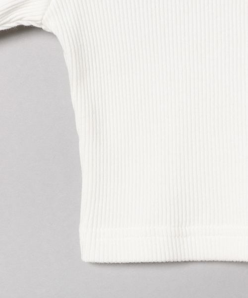 JEANASIS(ジーナシス)の「リブクロップドLS /103375(Tシャツ/カットソー・レディース・ホワイト/ブラック/グレー系その他・FREE)」の7枚目の写真