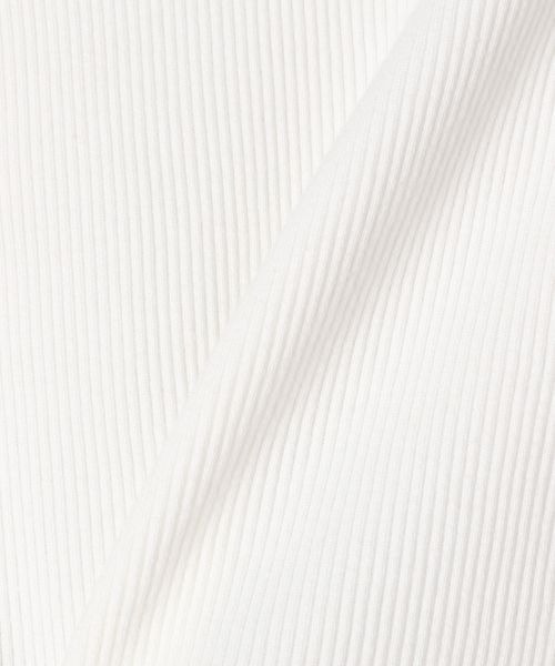 JEANASIS(ジーナシス)の「リブクロップドLS /103375(Tシャツ/カットソー・レディース・ホワイト/ブラック/グレー系その他・FREE)」の6枚目の写真