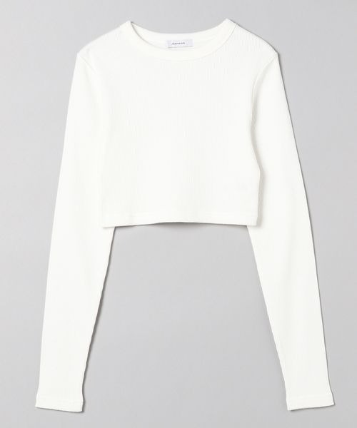 JEANASIS(ジーナシス)の「リブクロップドLS /103375(Tシャツ/カットソー・レディース・ホワイト/ブラック/グレー系その他・FREE)」の18枚目の写真