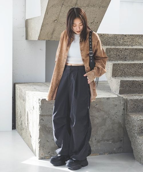 JEANASIS(ジーナシス)の「リブクロップドLS /103375(Tシャツ/カットソー・レディース・ホワイト/ブラック/グレー系その他・FREE)」の16枚目の写真