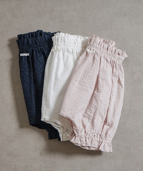 10mois(ディモワ)の「【10mois】たっぷり ブルマ 70-90cm(その他ベビーウェア・キッズ・ホワイト/ピンク/ネイビー・70-90cm/50-70cm)」の6枚目の写真