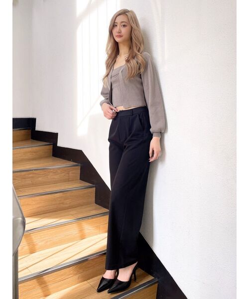 GYDA(ジェイダ)の「キャミアンサンブル2WAYニットトップス(アンサンブル・レディース・ブラック/その他1/ベージュ・FREE)」の19枚目の写真