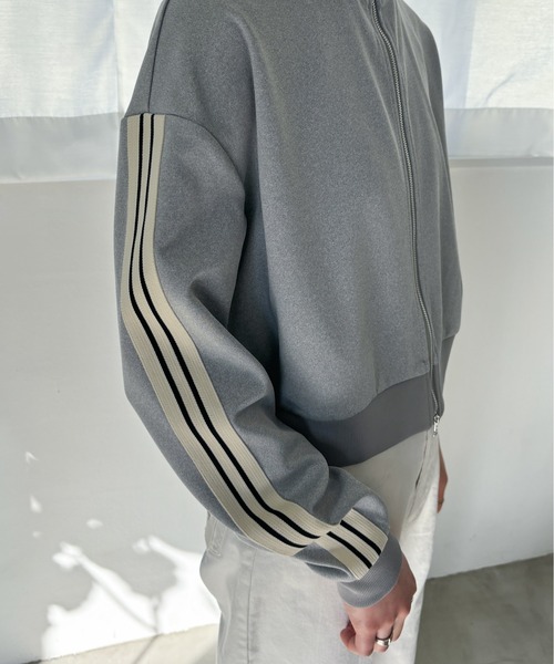 EPIMI E'PIMMY（エピミエピミー）の「ダブルジップトラックジャケット（その他アウター・レディース・ブラック/杢グレー/ブルー・MEDIUM）」の4枚目の写真