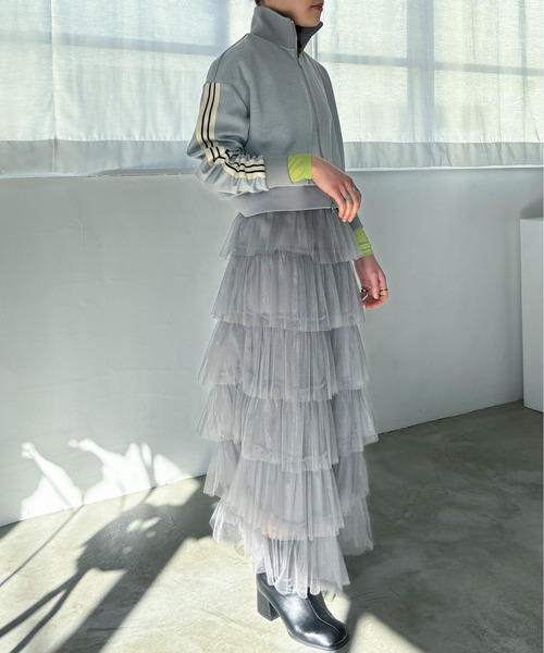 EPIMI E'PIMMY（エピミエピミー）の「ダブルジップトラックジャケット（その他アウター・レディース・ブラック/杢グレー/ブルー・MEDIUM）」の9枚目の写真