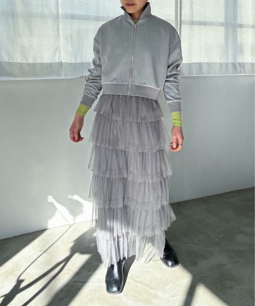 EPIMI E'PIMMY（エピミエピミー）の「ダブルジップトラックジャケット（その他アウター・レディース・ブラック/杢グレー/ブルー・MEDIUM）」の10枚目の写真