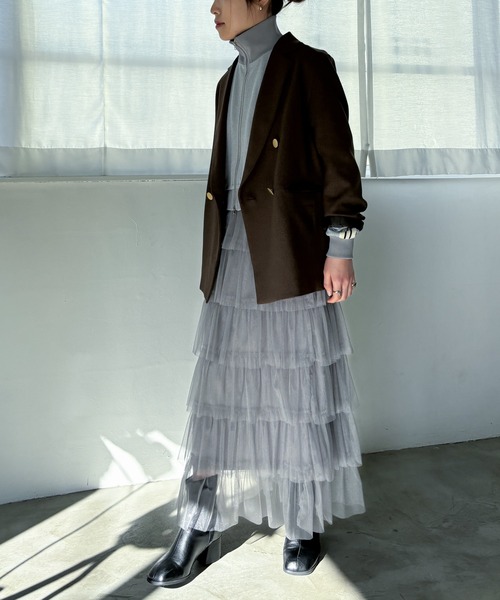 EPIMI E'PIMMY（エピミエピミー）の「ダブルジップトラックジャケット（その他アウター・レディース・ブラック/杢グレー/ブルー・MEDIUM）」の15枚目の写真