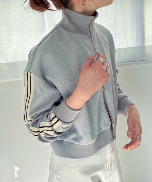 EPIMI E'PIMMY（エピミエピミー）の「ダブルジップトラックジャケット（その他アウター・レディース・ブラック/杢グレー/ブルー・MEDIUM）」の11枚目の写真