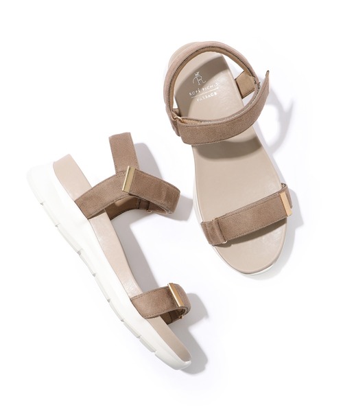 ROPE' PICNIC（ロペピクニック）の「ワニカンベルクロスニーカーサンダル（サンダル・レディース・ブラック/ベージュ/ブルー系その他2/ベージュ系その他・L/M/S）」の11枚目の写真