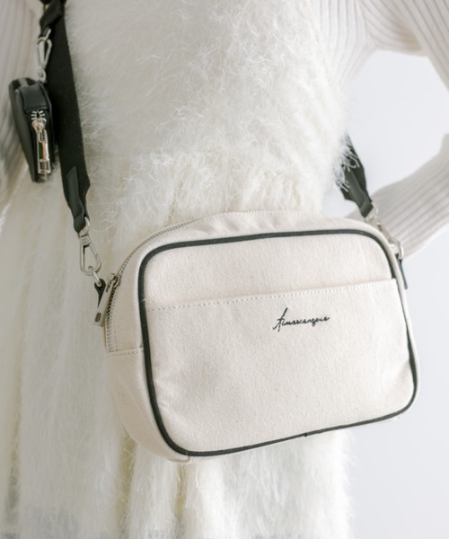 OLIVE des OLIVE（オリーブデオリーブ）の「Aimerianejoieハートポーチ付きミニショルダー　1041200030（ショルダーバッグ・レディース・ピンク/ブラック/アイボリー・FREE）」の5枚目の写真