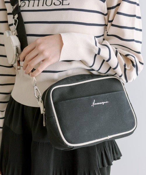 OLIVE des OLIVE（オリーブデオリーブ）の「Aimerianejoieハートポーチ付きミニショルダー　1041200030（ショルダーバッグ・レディース・ピンク/ブラック/アイボリー・FREE）」の10枚目の写真