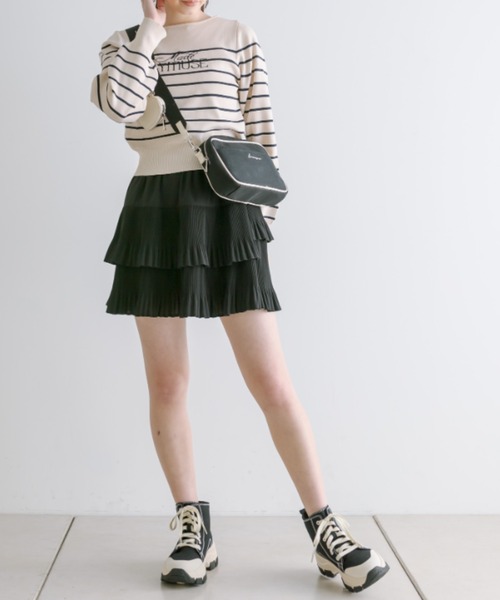 OLIVE des OLIVE（オリーブデオリーブ）の「Aimerianejoieハートポーチ付きミニショルダー　1041200030（ショルダーバッグ・レディース・ピンク/ブラック/アイボリー・FREE）」の9枚目の写真