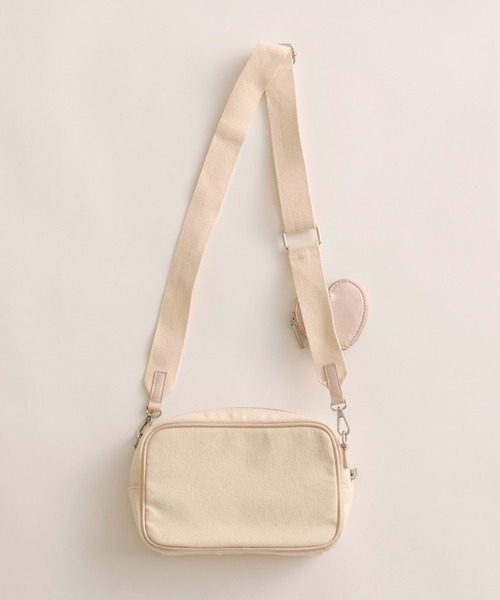 OLIVE des OLIVE（オリーブデオリーブ）の「Aimerianejoieハートポーチ付きミニショルダー　1041200030（ショルダーバッグ・レディース・ピンク/ブラック/アイボリー・FREE）」の16枚目の写真