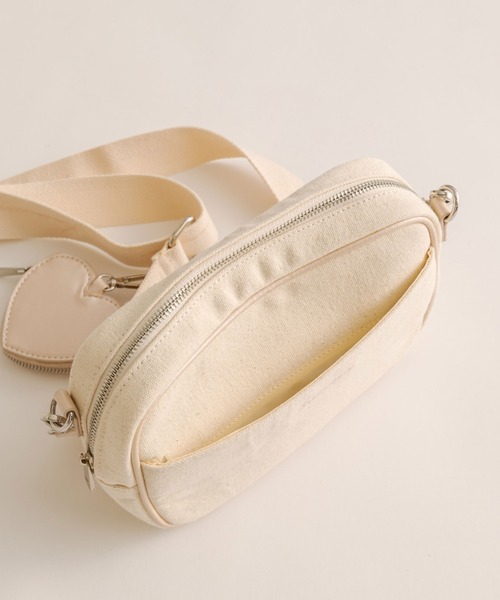 OLIVE des OLIVE（オリーブデオリーブ）の「Aimerianejoieハートポーチ付きミニショルダー　1041200030（ショルダーバッグ・レディース・ピンク/ブラック/アイボリー・FREE）」の18枚目の写真