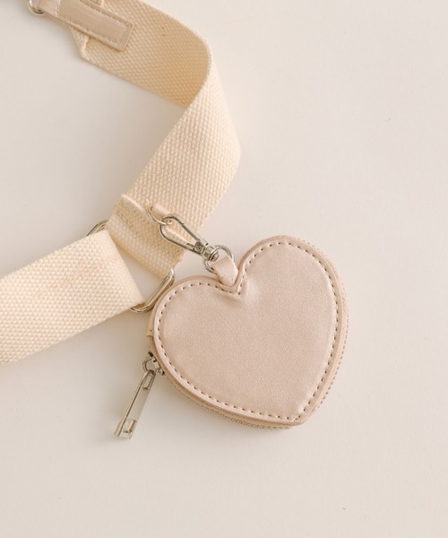 OLIVE des OLIVE（オリーブデオリーブ）の「Aimerianejoieハートポーチ付きミニショルダー　1041200030（ショルダーバッグ・レディース・ピンク/ブラック/アイボリー・FREE）」の21枚目の写真