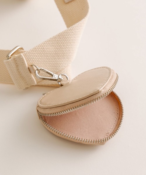 OLIVE des OLIVE（オリーブデオリーブ）の「Aimerianejoieハートポーチ付きミニショルダー　1041200030（ショルダーバッグ・レディース・ピンク/ブラック/アイボリー・FREE）」の19枚目の写真