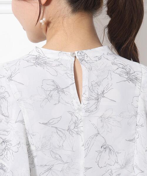 couture brooch（クチュールブローチ）の「◆花柄フリルデザインブラウス（シャツ/ブラウス・レディース・ベージュ系その他3/ライトグレー系・42/40/38）」の20枚目の写真