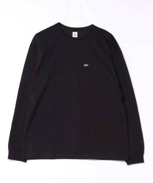 B.I.D.(ビーアイディー)の「《ミドルウェイト クルーネックポケット刺繍ロングスリーブ(Tシャツ/カットソー・レディース・ライトイエロー/ブラック/ホワイト・MEDIUM/LARGE)」の10枚目の写真