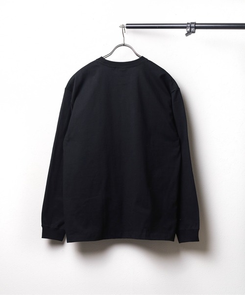 B.I.D.(ビーアイディー)の「《ミドルウェイト クルーネックポケット刺繍ロングスリーブ(Tシャツ/カットソー・レディース・ライトイエロー/ブラック/ホワイト・MEDIUM/LARGE)」の4枚目の写真